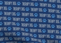 Bandana therapy dog roze of blauw