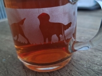 Ras op een theeglas